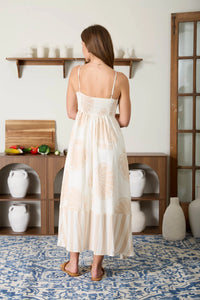 Seashell Empire Waist Midi Dress