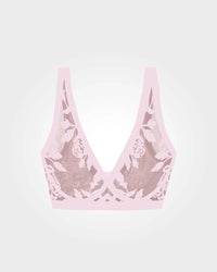 Sheer Flocked Bra