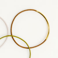 Leather and Metal Bar Bangles