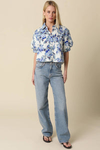 Sena Floral Cropped Shirt