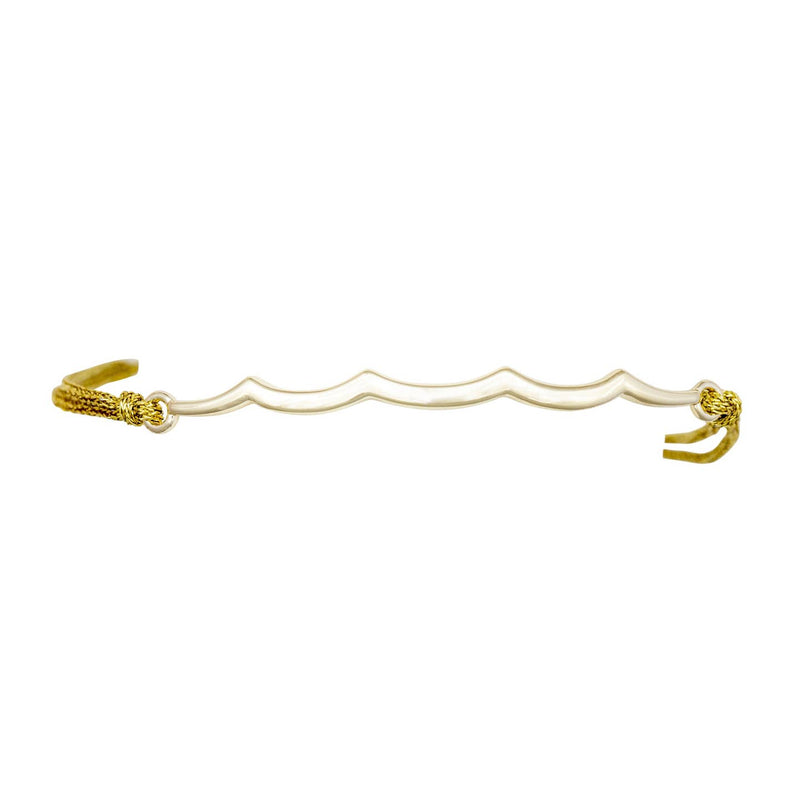 Gold Wave Slider Bracelet
