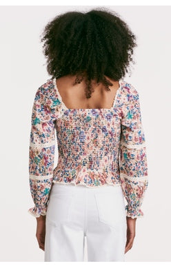 Mika top in Provence Bloom