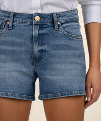 Jane High Rise Shorts With Hem