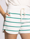 Rosie Shorts in Green and White