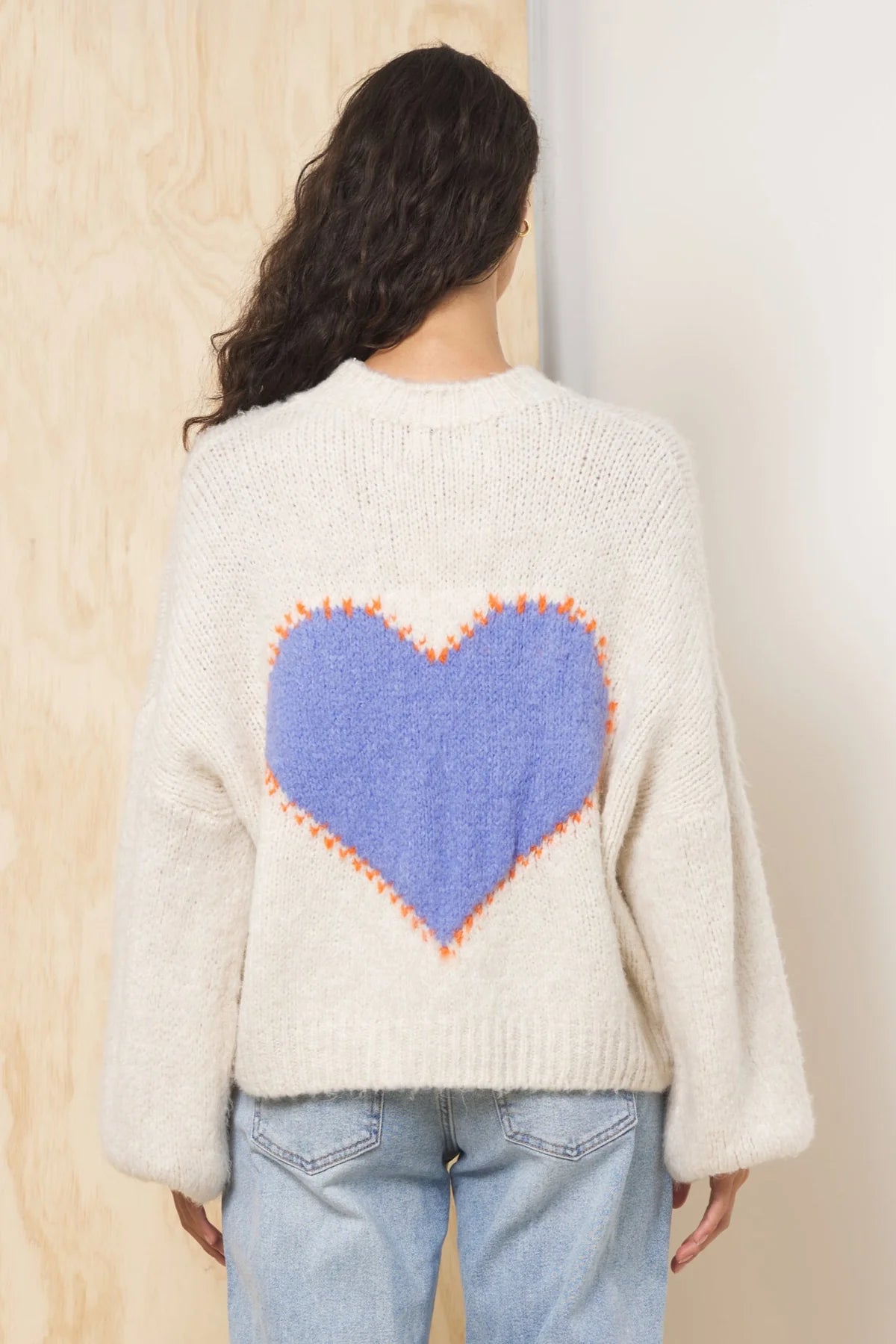 Jaquard Heart Sweater