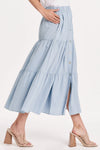 Keira Skirt  in Dusty Blue