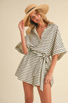 Relaxed Striped Romper