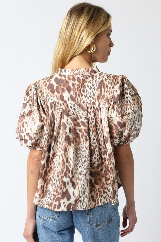 Melisa Leopard Shirt – Linen & Waves