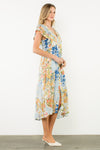 Flutter Sleeve Floral Dress