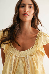 Sleeveless Lace Blouse