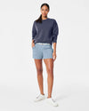 Spanx 4" Twill Shorts in Mountain Blue