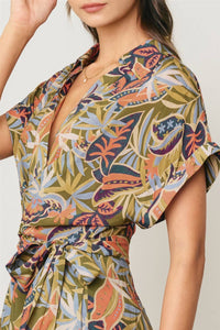 Island Waist Tie Romper