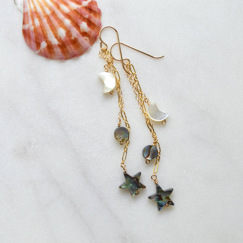 Moon & Star Earrings