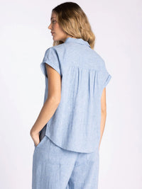 Benny Shirt- Heather Blue