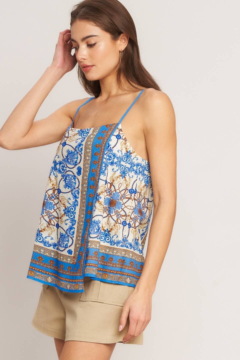 Woven Scarf Top