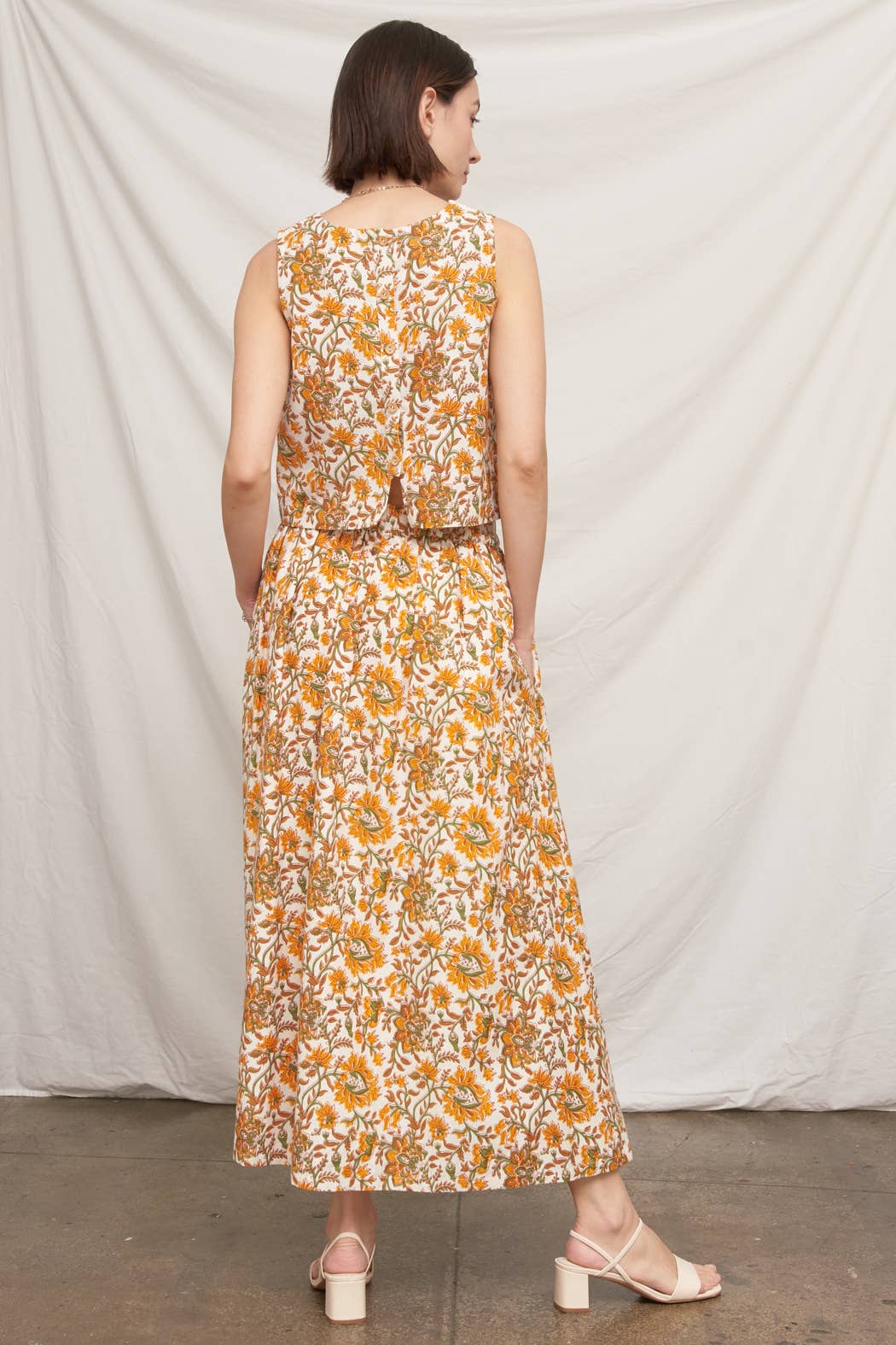 Floral Print Maxi Skirt