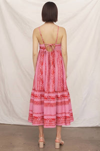 Embroidered Midi Dress