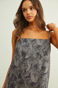 Leaf Print Dress