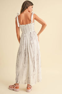 TIE DYE PRINTED LONG DRESS