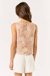 Sleeveless Embroidered Top