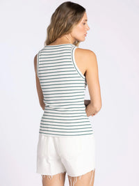 Edlin Tank Ivory Green