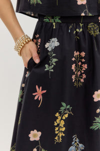 Botanical Print Skirt