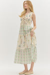 Floral Tiered Midi Dress