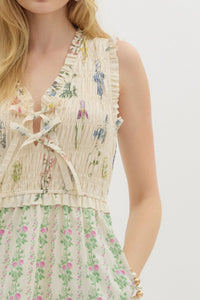 Floral Tiered Midi Dress