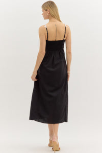 Ric Rac Trim Midi Dress