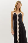 Ric Rac Trim Midi Dress