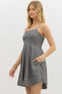 Pinstripe Pattern Dress