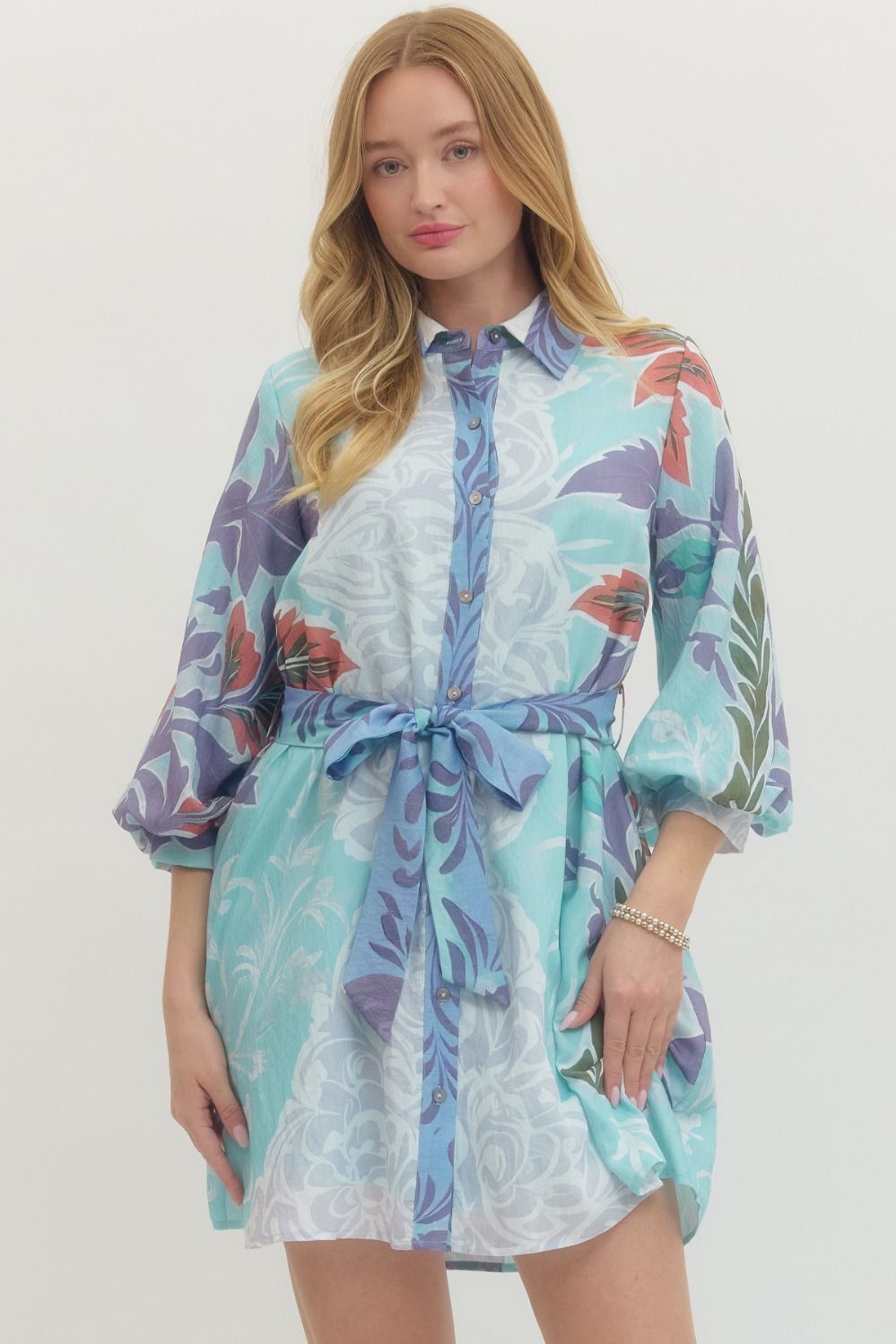 Botanical Tie Dress