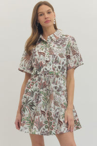 Safari Print Dress