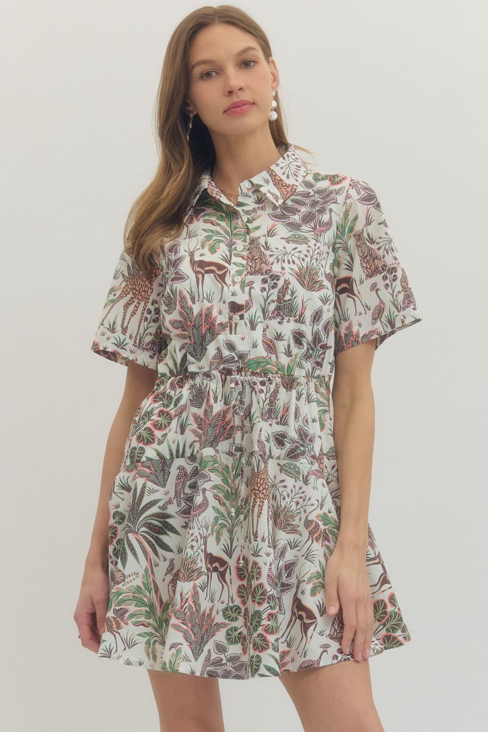 Safari Print Dress