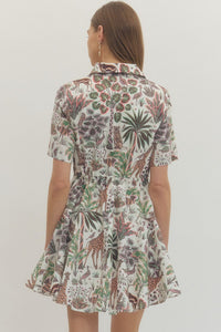 Safari Print Dress