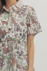 Safari Print Dress