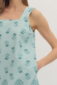 Block Print Mini Dress