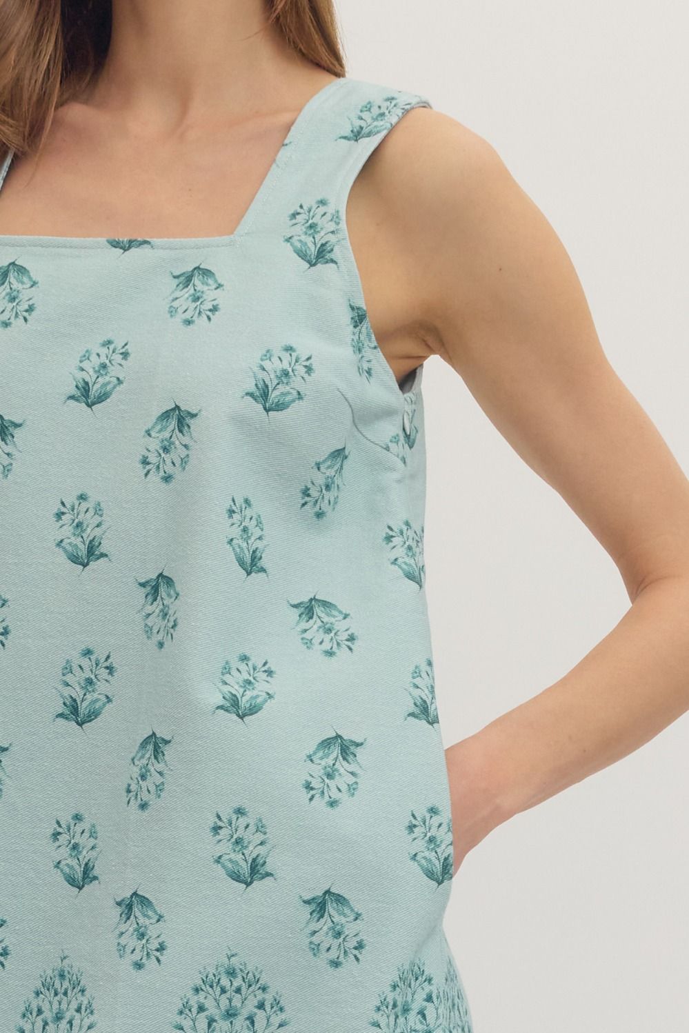 Block Print Mini Dress