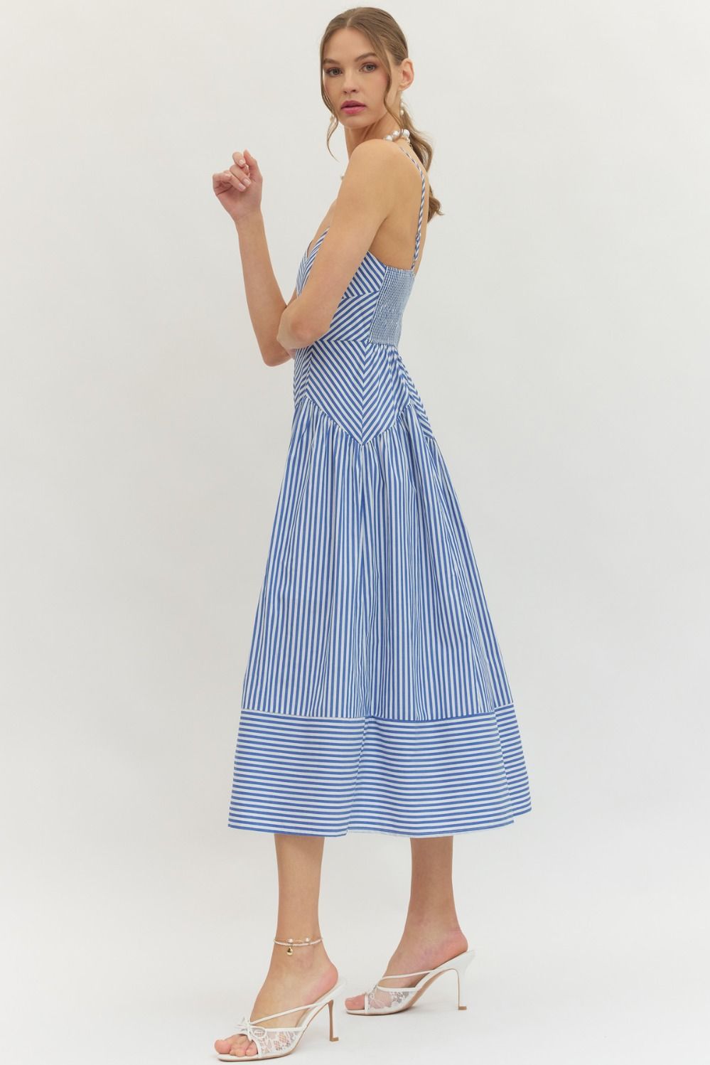 Chevron Striped Maxi Dress