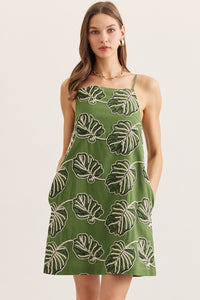 Monstera Leaf Dress