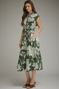 Fern Floral Midi Dress