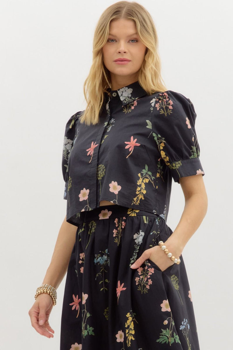 Floral Waist Length Top