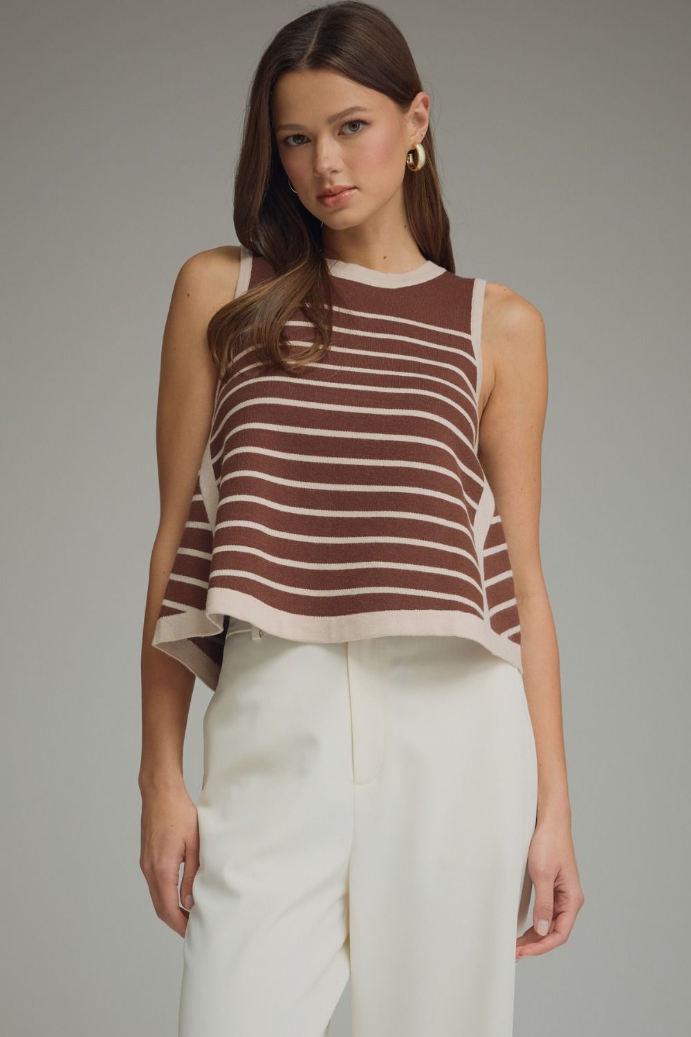 Contrast Trim Top