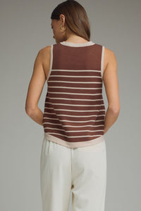 Contrast Trim Top