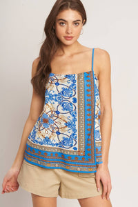 Woven Scarf Top