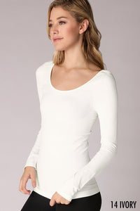 Long Sleeve Scoop Neck