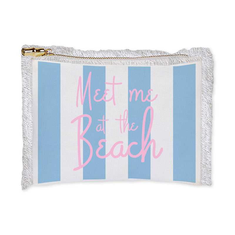Meet Me At the Beach Zip Bag
