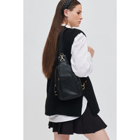 Wendall Sling Backpack in Black