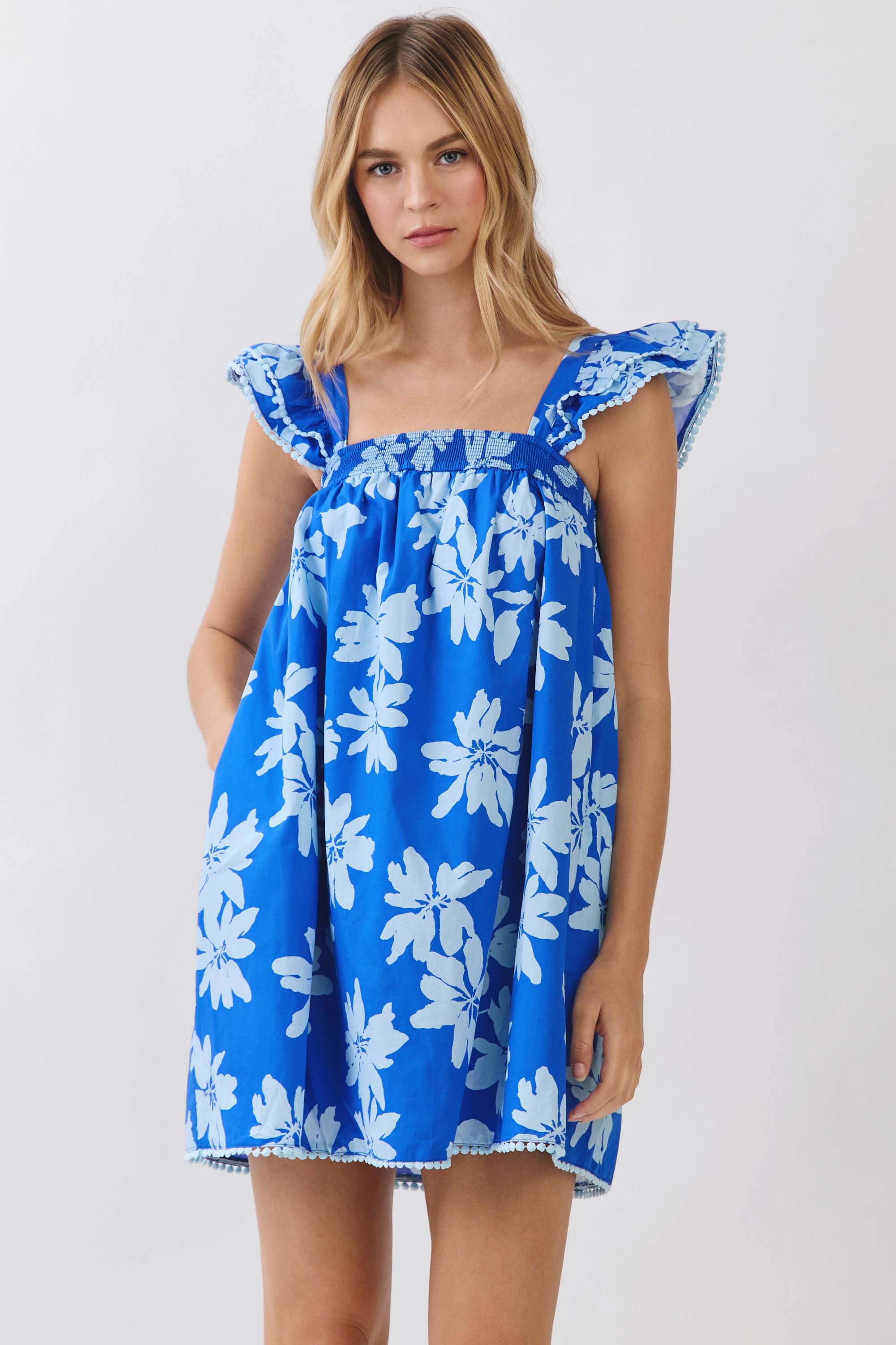 Smocked Mini Dress