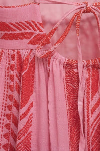 Embroidered Midi Dress